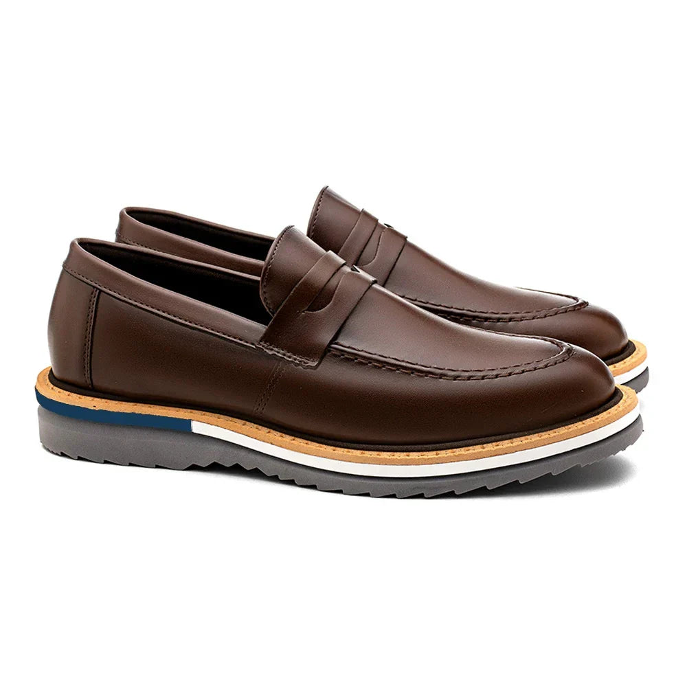 Sapato Mocassim Loafer Oxford Italiano Premium Classic