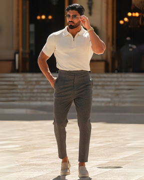 Calça Social Alfaiataria Ajuste Lateral Amalfi [Compre 1, Leve 2]