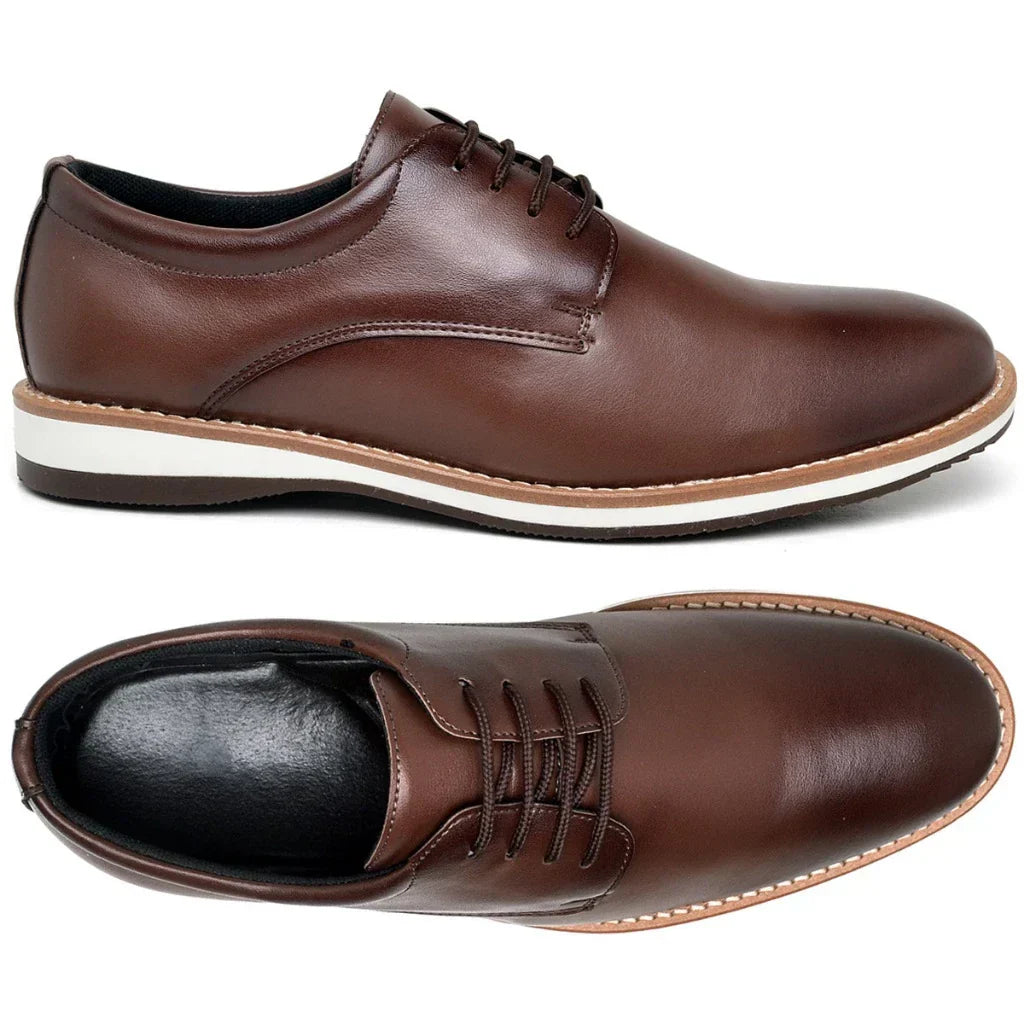 Sapato Casual Masculino Oxford Derby